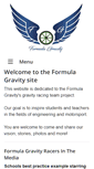 Mobile Screenshot of formulagravity.co.uk